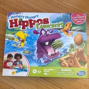 Hasbro Hungry Hungry Hippos Launchers Game - Purple and Yellow